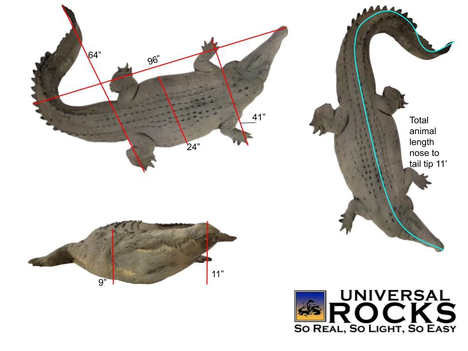 Floating Crocodile Large
