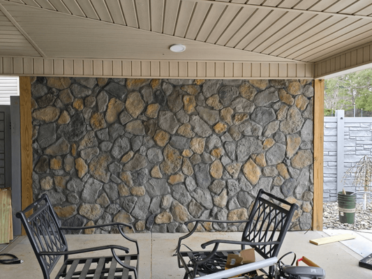 Crazy stone Rock Wall Panel
