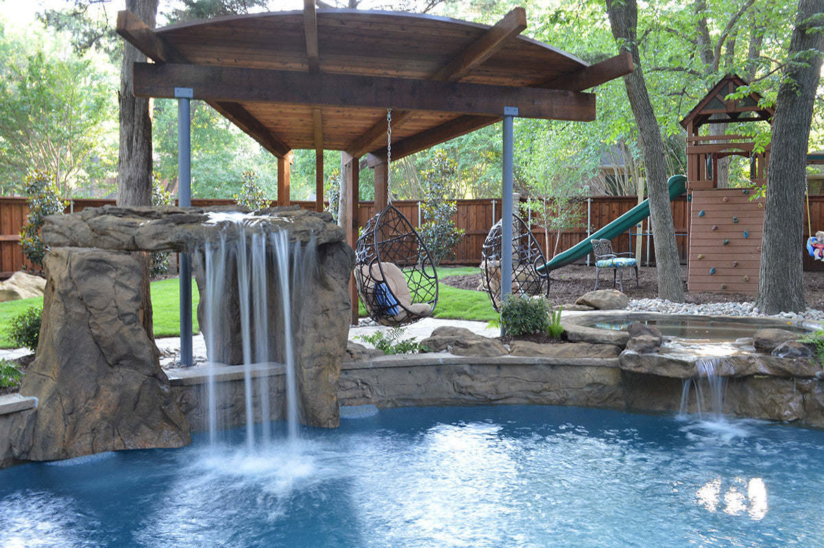 Grotto Swimming Pool Waterfall